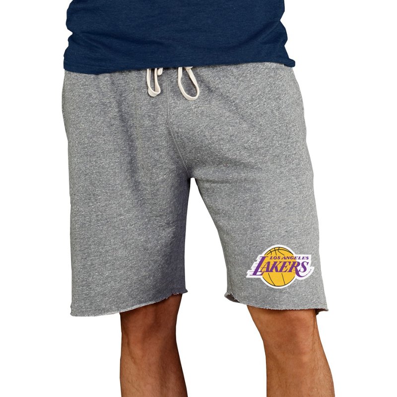 Concepts Sport Men's Gray Los Angeles Lakers Mainstream Terry Shorts - Gray