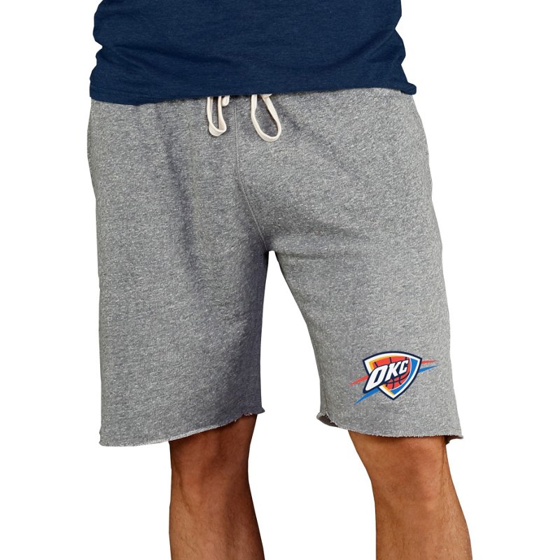 Concepts Sport Men's Oklahoma City Thunder Grey Mainstream Shorts, Small, Gray