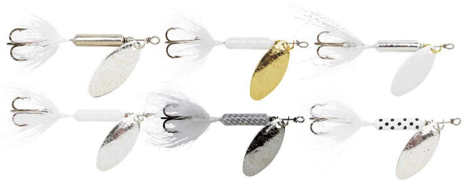 Academy Sports + Outdoors Worden's Rooster Tail 1/6 oz. Spinnerbait 6 Pack