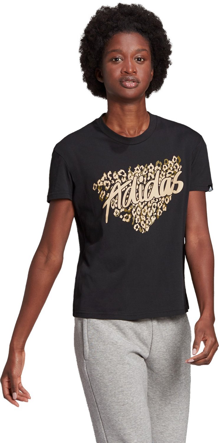 adidas Women's Leopard Graphic T-shirt