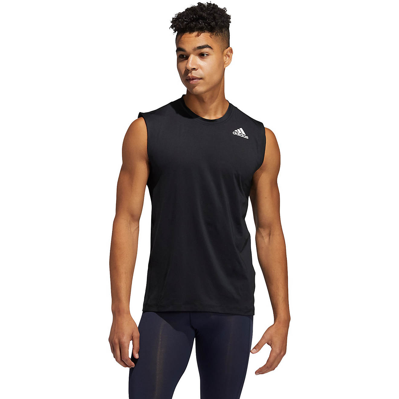 adidas Men's TechFit Sleeveless Fitted Top                                                                                       - view number 1