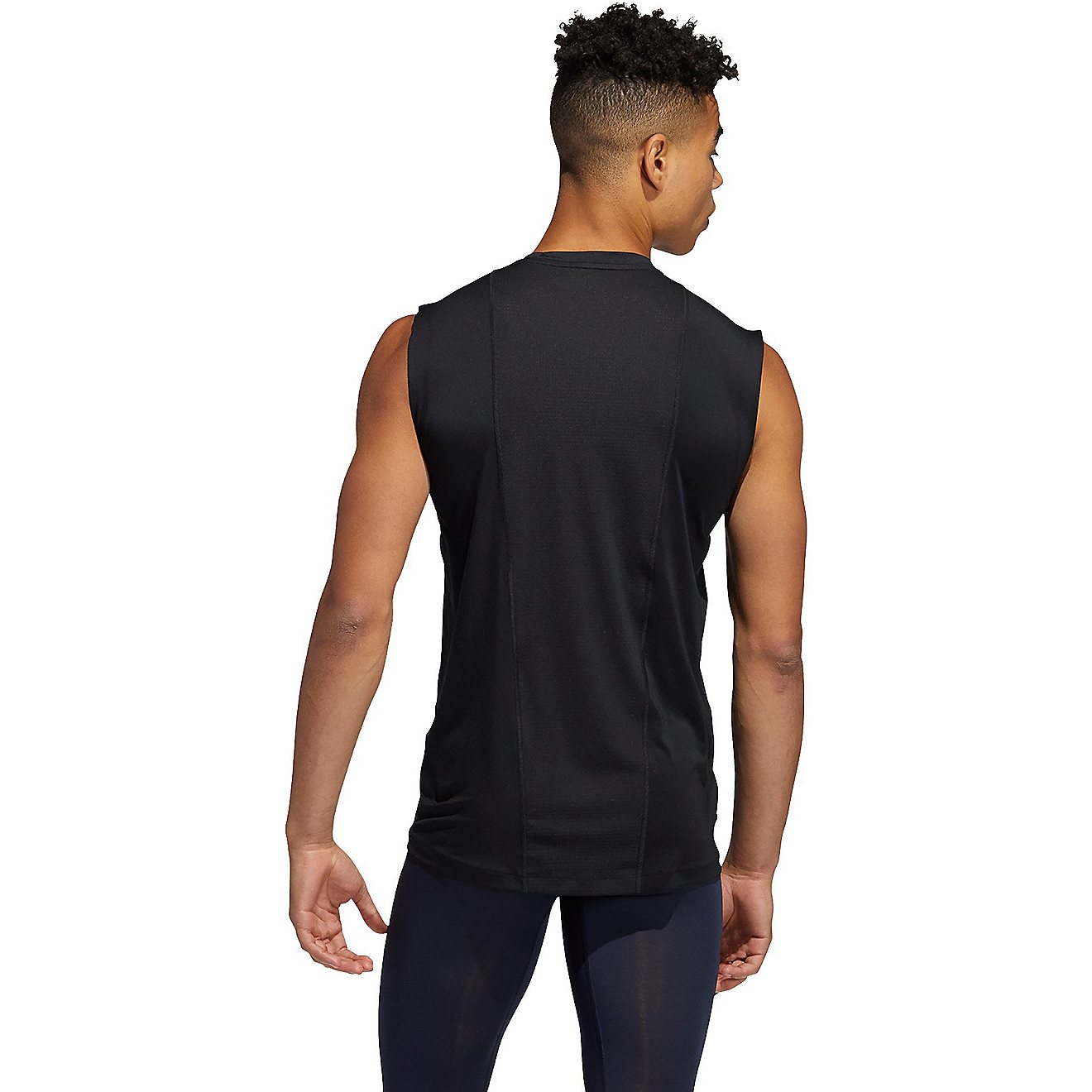 adidas Men's TechFit Sleeveless Fitted Top                                                                                       - view number 2