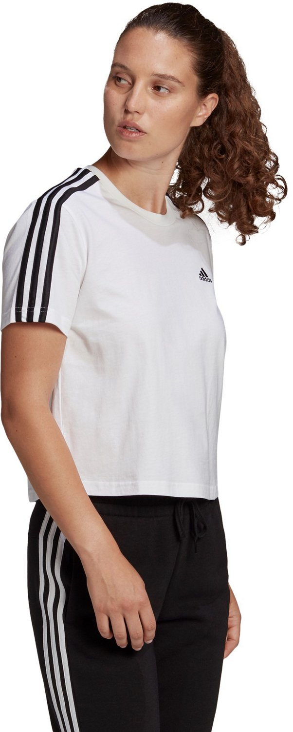 adidas Women's 3-Stripes Cropped T-shirt