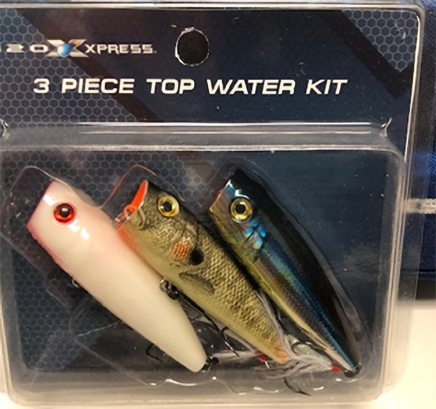 H2O Xpress Top Water 3Piece Hard Bait Kit Academy