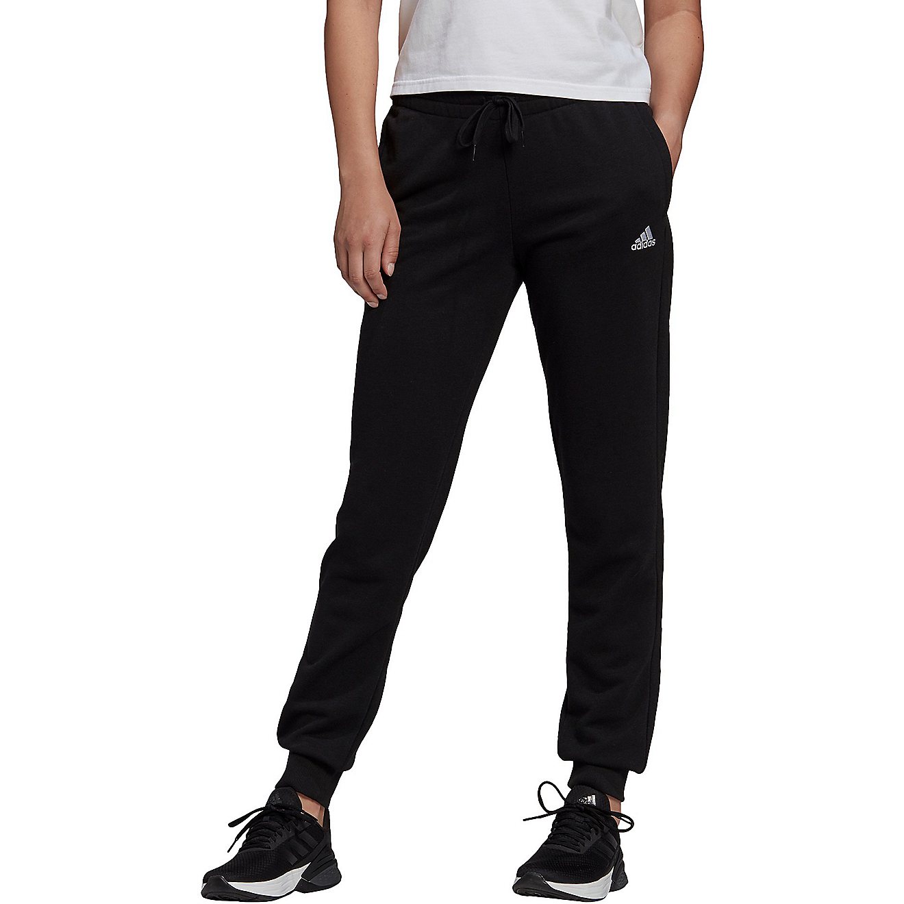 adidas Women's Linear Essentials Slim Tapered Cuffed Jogger Pants | Academy