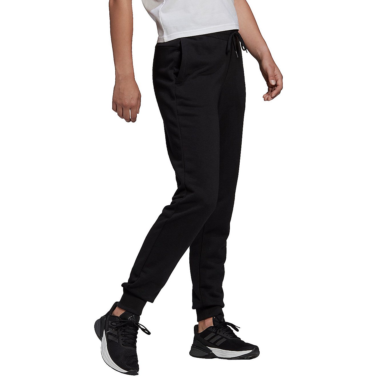 adidas Women's Linear Essentials Slim Tapered Cuffed Jogger Pants                                                                - view number 2