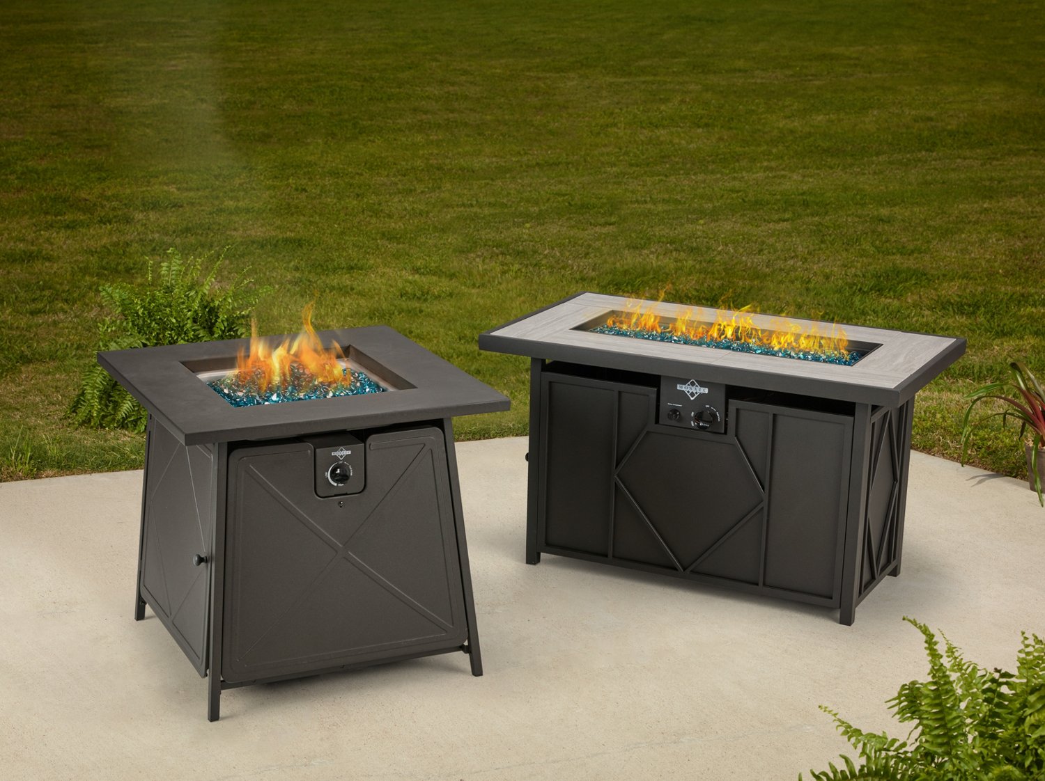 Mosaic 42 in x 24 in Kingsland Gas Fire Pit - view number 4