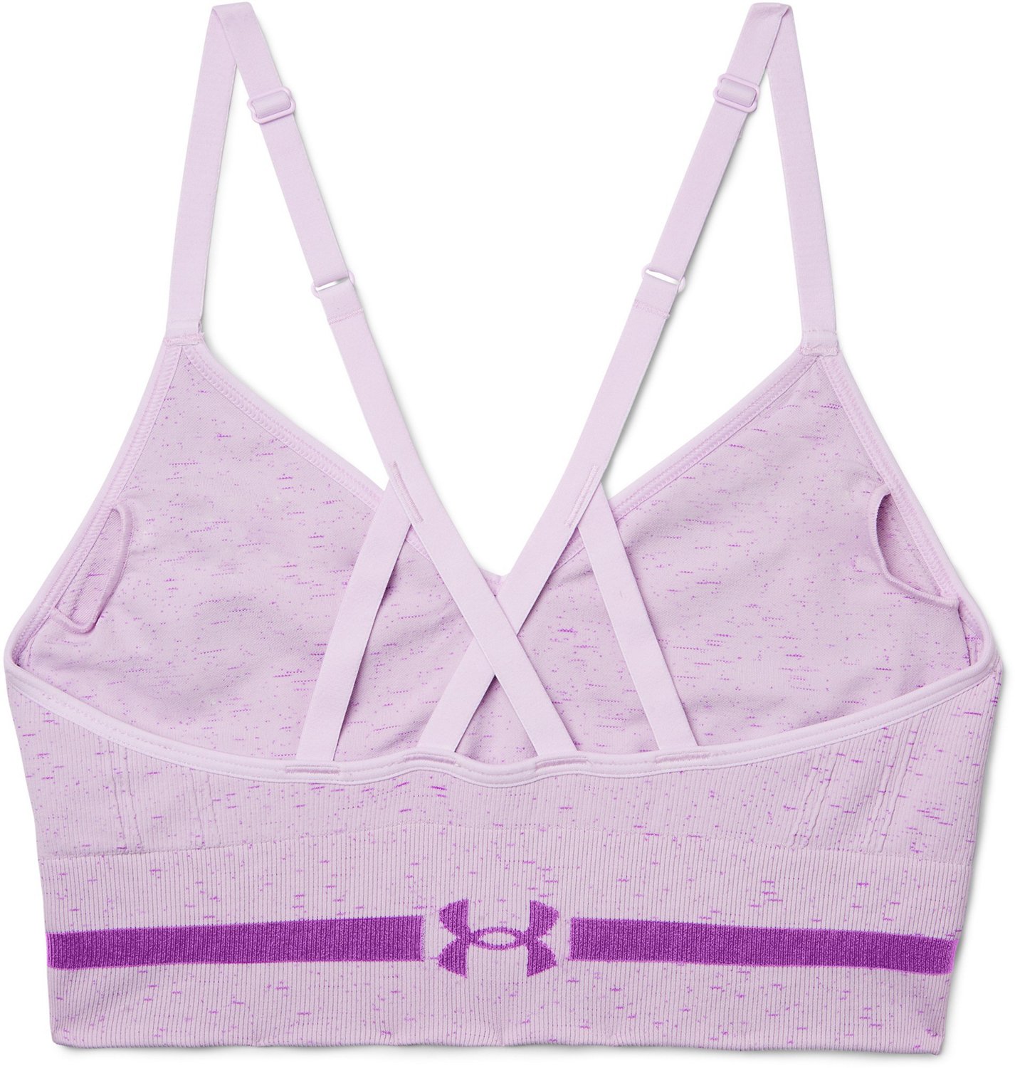 Under Armour Women's Standard Seamless Low Long Heather Bra, Micro Pink  (685)/Pink Clay, X-Small : : Clothing, Shoes & Accessories