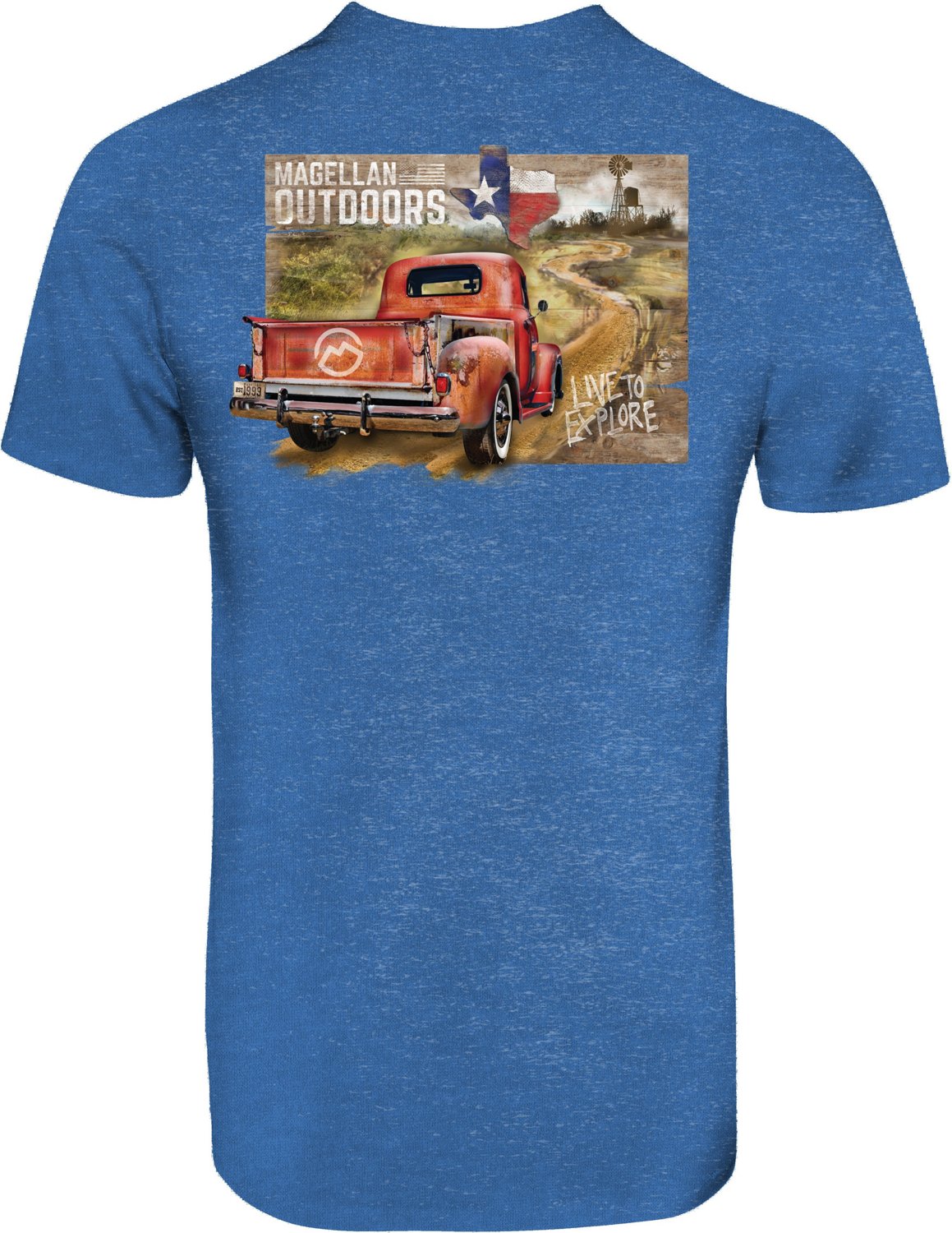 Magellan Outdoors Men's Red Truck Texas T-shirt