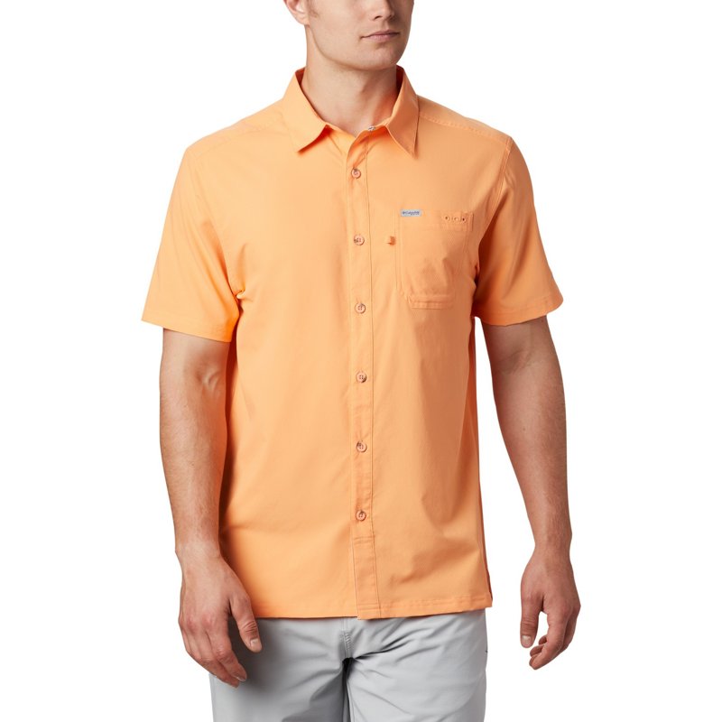 Columbia Sportswear Men's Slack Tide Camp Button Down Shirt Bright Nectar, Large - Men's Fishing Tops at Academy Sports