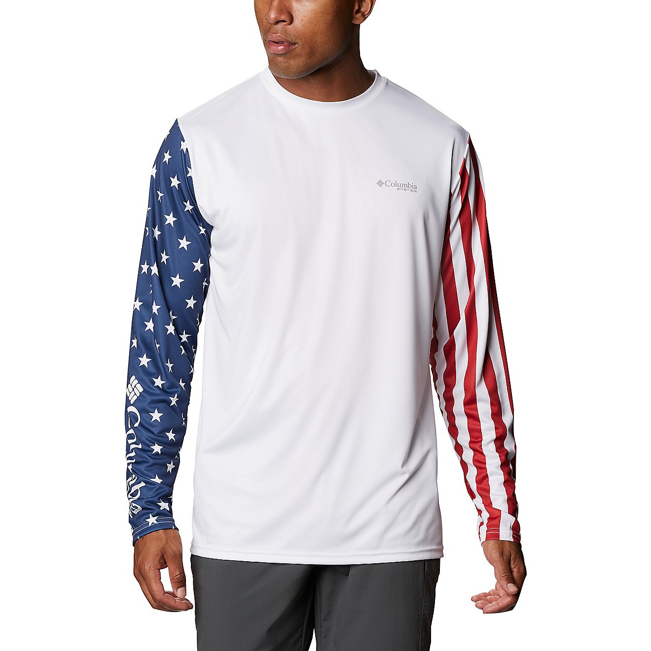 Columbia Sportswear PFG Terminal Tackle Americana Long Sleeve Hooded T-shirt                                                     - view number 1