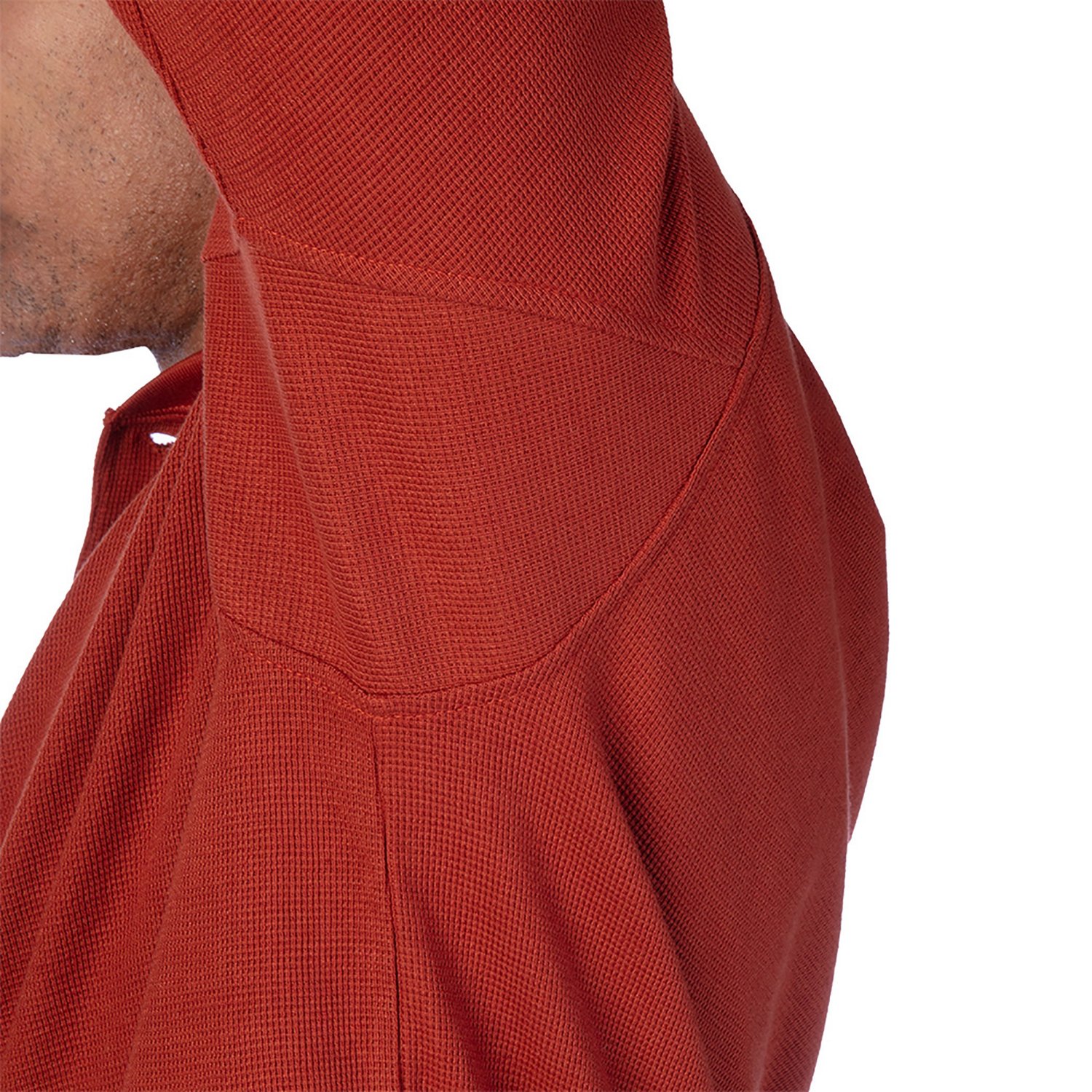 Smith's Workwear Men's Extended Tail Mini Thermal Knit Henley Pullover - view number 2