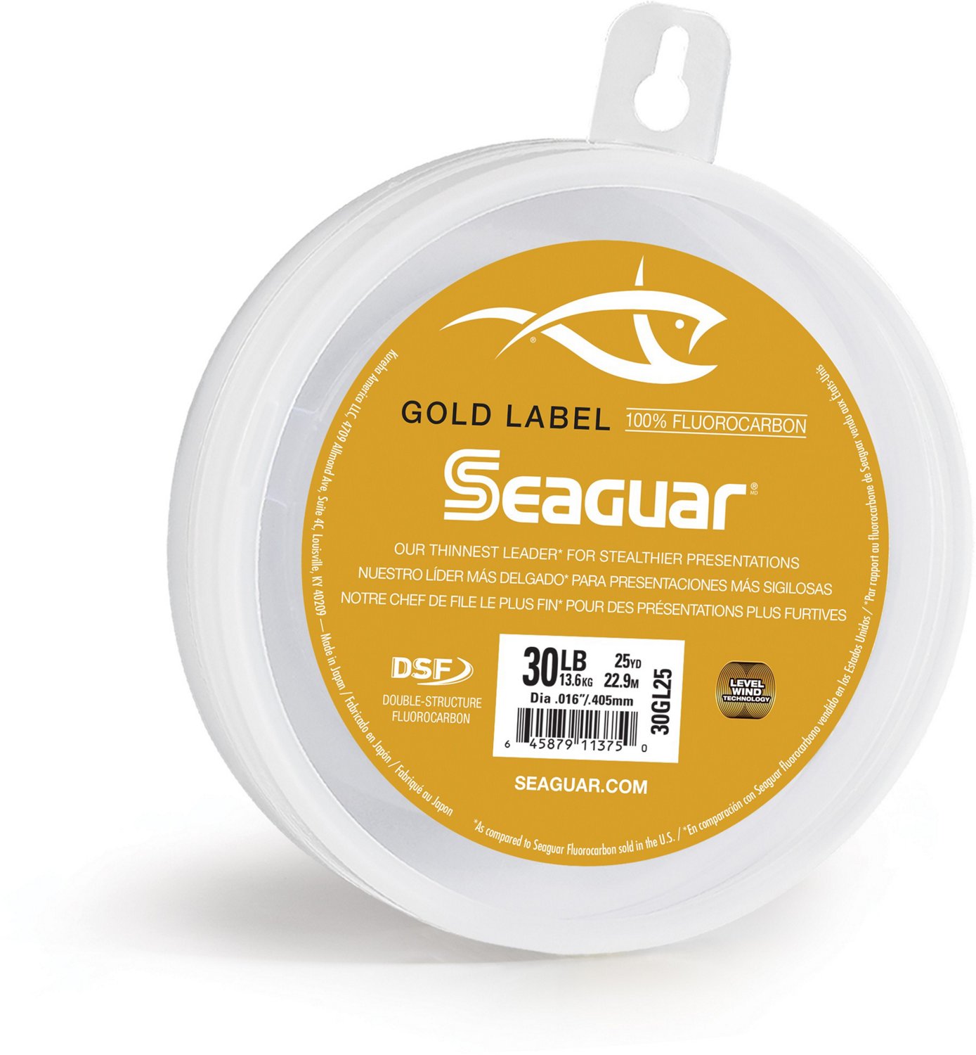 Seaguar Gold Label 20 lb. - 25 yd Fluorocarbon Leader Line                                                                       - view number 1 selected