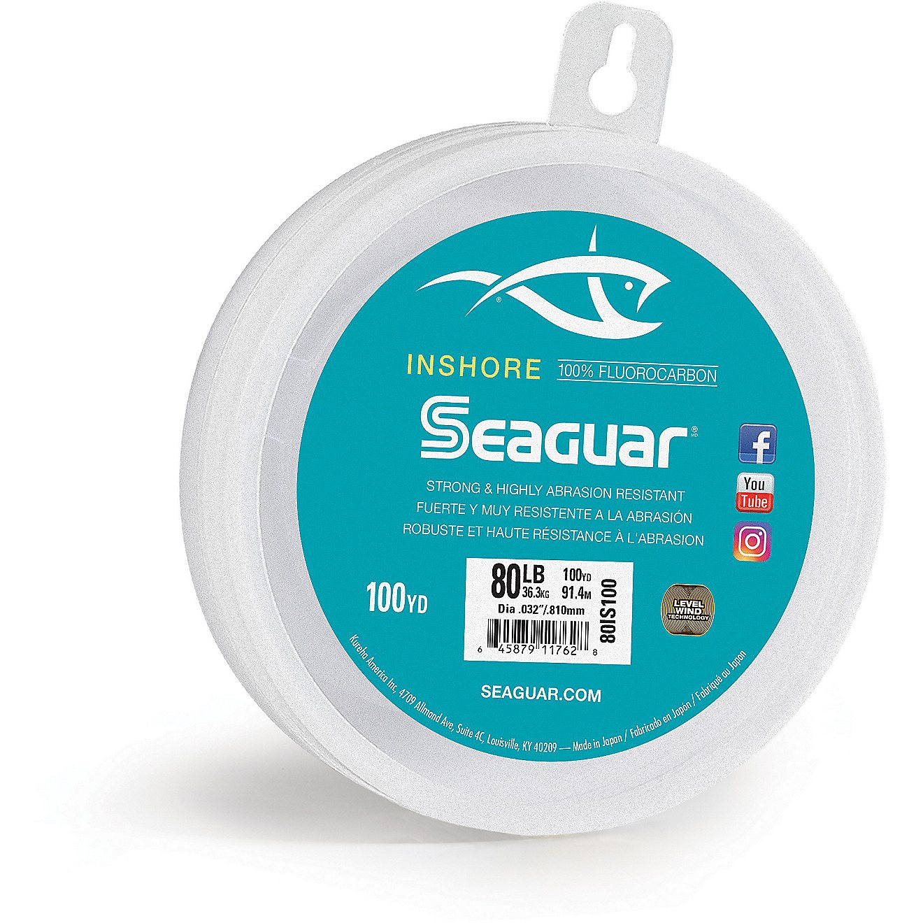 Seaguar Inshore 20 lb - 100 yd Fluorocarbon Leader Line                                                                          - view number 1