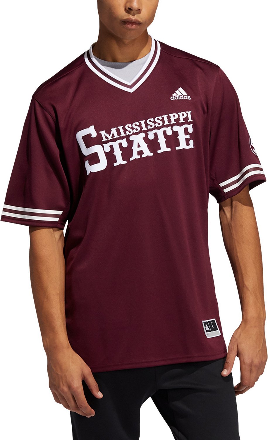 Adidas mississippi sale state baseball jersey