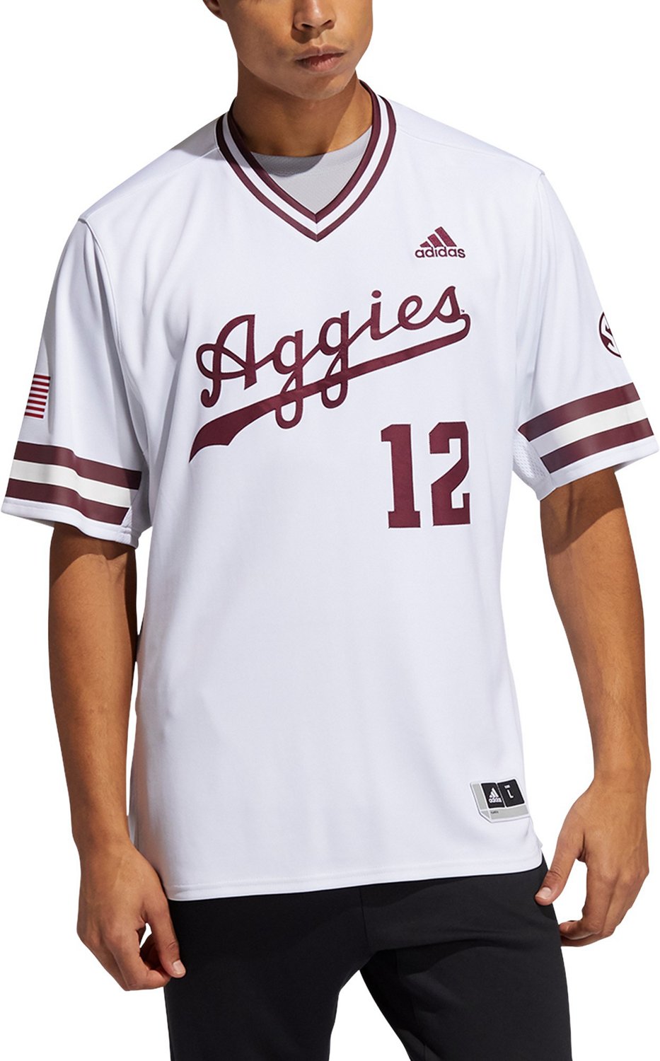 Texas A&M Adidas Baseball Jersey