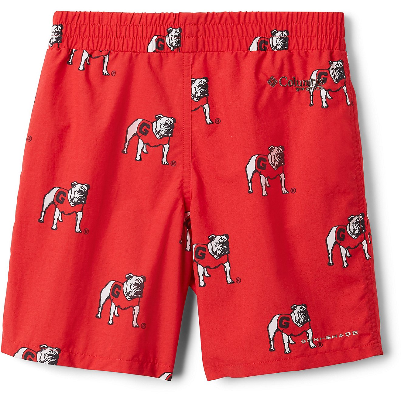 Columbia Sportswear Boys' University of Georgia Backcast Printed Shorts 5 in                                                     - view number 2