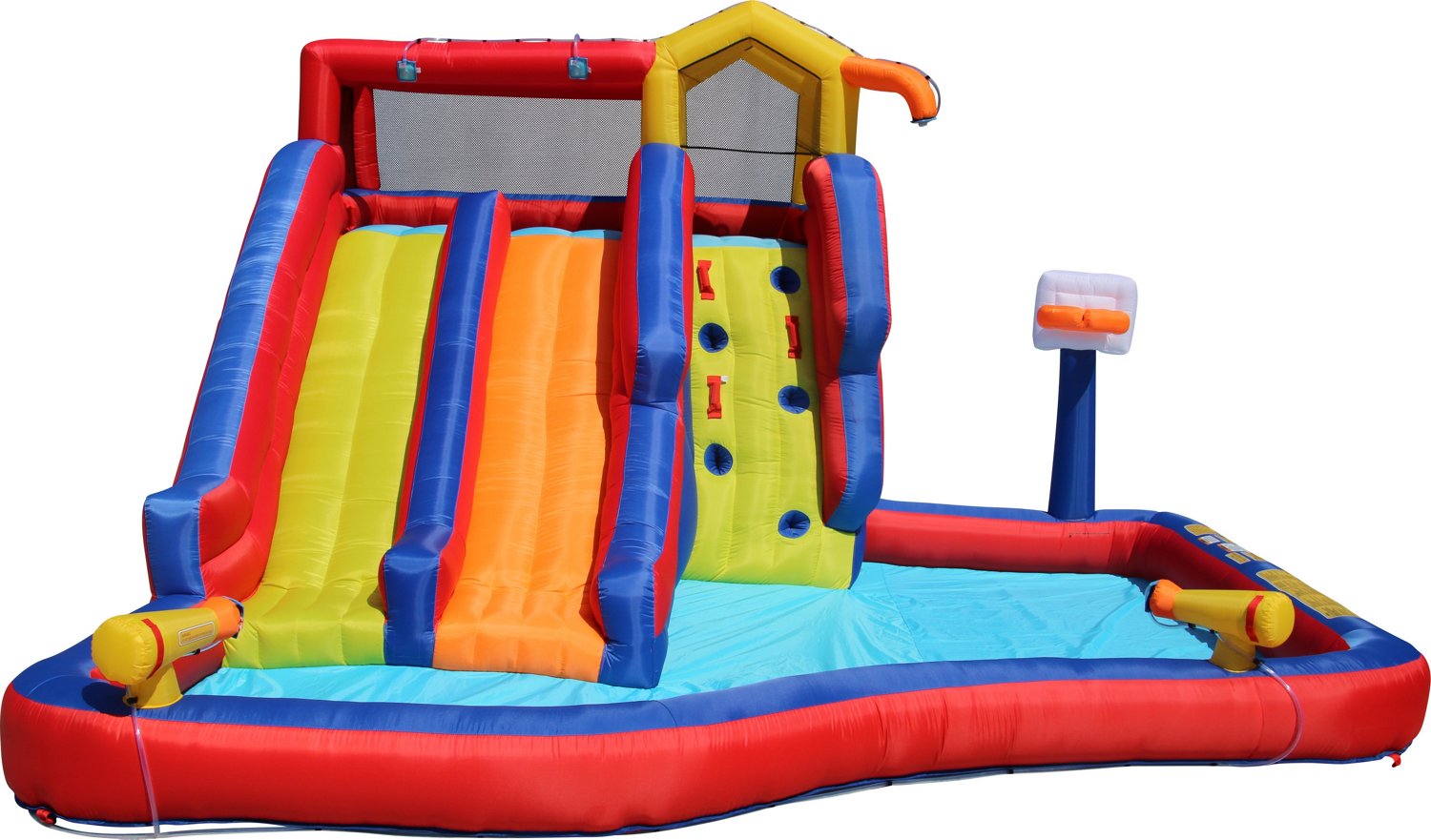 twin peak water park with bouncer