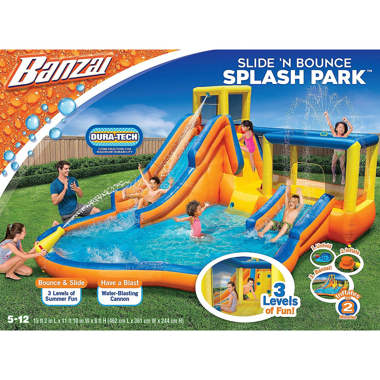 Banzai Slide 'N Bounce 6-Person Splash Park                                                                                      - view number 6