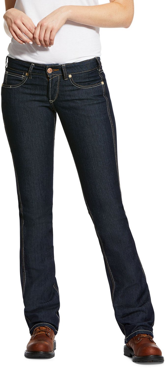 Ariat Women's Rebar DuraStretch Raven Straight Leg Jeans | Academy