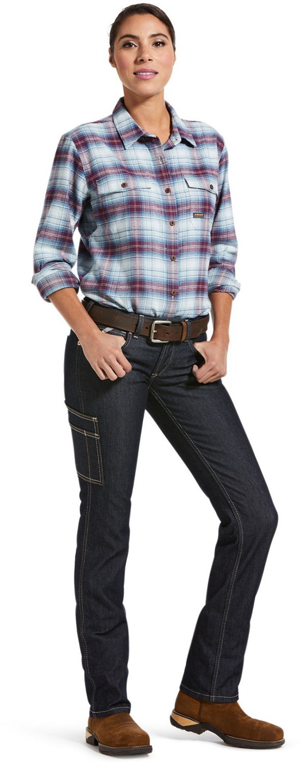 Ariat Women's Rebar DuraStretch Raven Straight Leg Jeans - view number 5