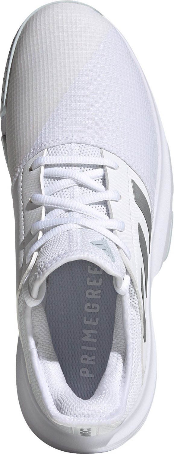 adidas GAMECOURT Tennis Shoes | White-Silver | Women's