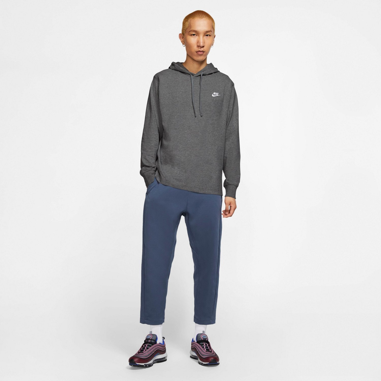 Nike Men's Sportswear Club Pullover Jersey Hoodie - view number 3