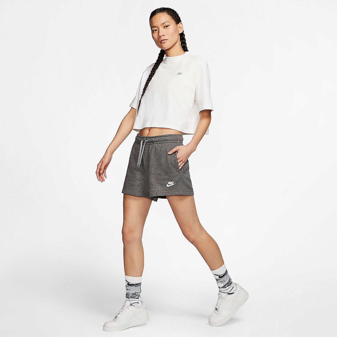 Nike Women's Sportswear Club Fleece Shorts                                                                                       - view number 6