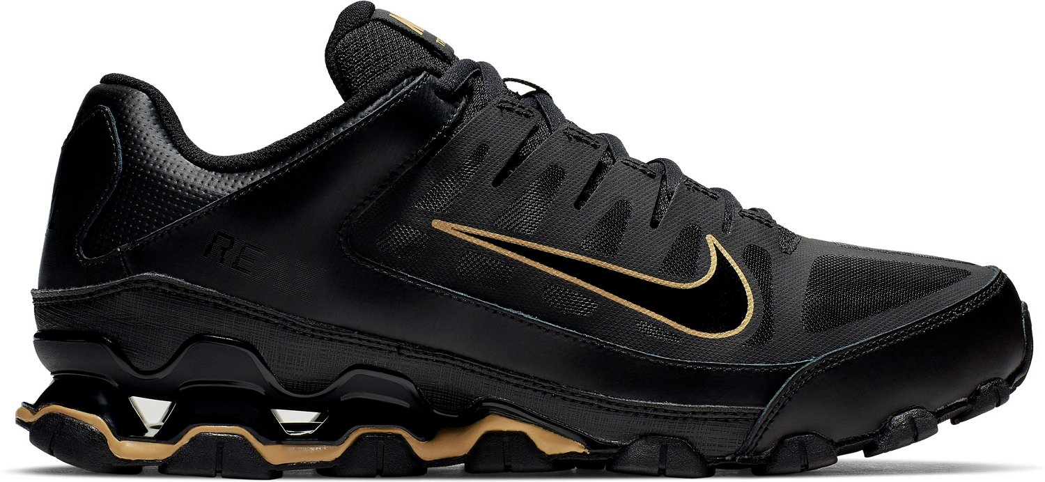 black gold nike shoes