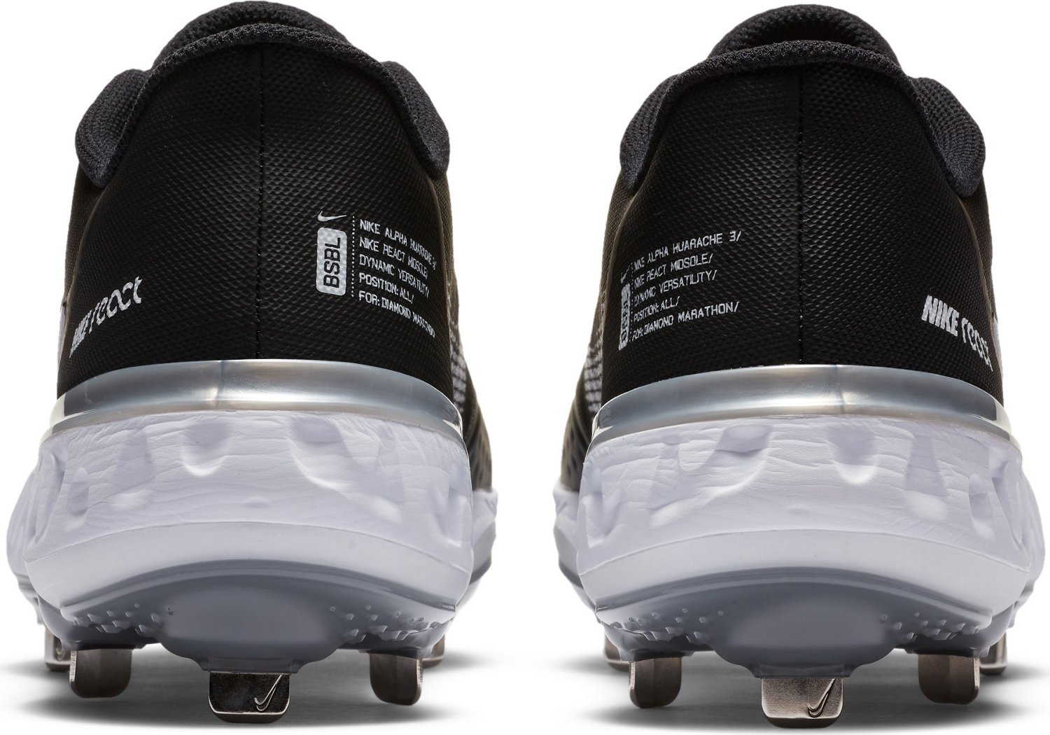 Nike Men's Alpha Hurrache Elite 3 Low Baseball Cleats - view number 4
