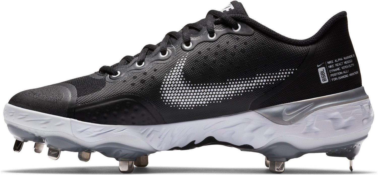 Nike Men's Alpha Hurrache Elite 3 Low Baseball Cleats - view number 3