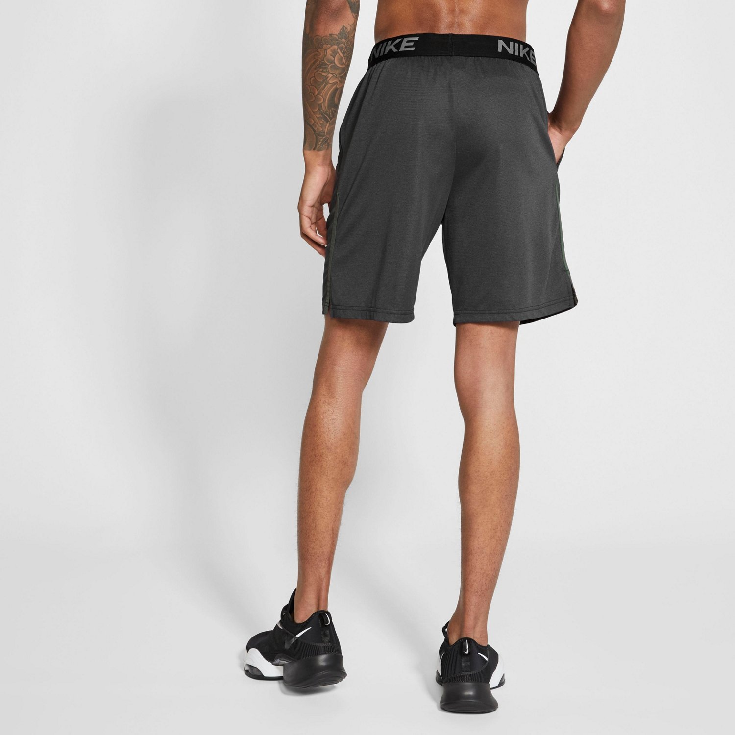 Nike Men's DriFIT Veneer Knit Training Shorts Academy
