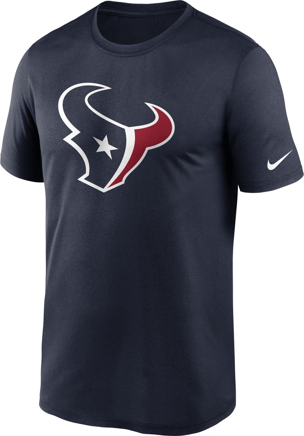 Nike Men's Houston Texans Legend Primary Logo Short Sleeve T-shirt ...