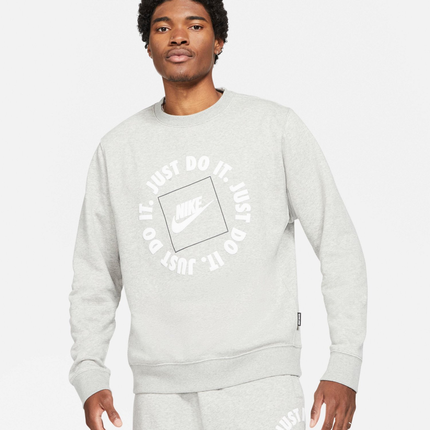 Nike Men's Sportswear Club Fleece JDI Crew Pullover Sweatshirt - view number 2