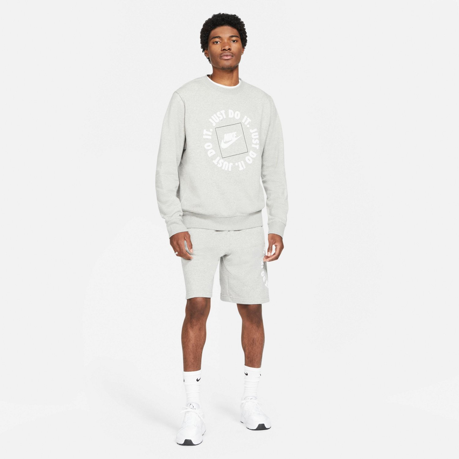 Nike Men's Sportswear Club Fleece JDI Crew Pullover Sweatshirt