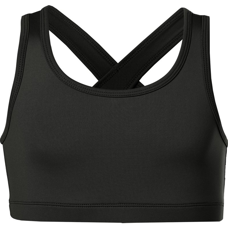 BCG Girls' Athletic Solid Light Support Sports Bra Black, Large - Girl's Bodywear at Academy Sports