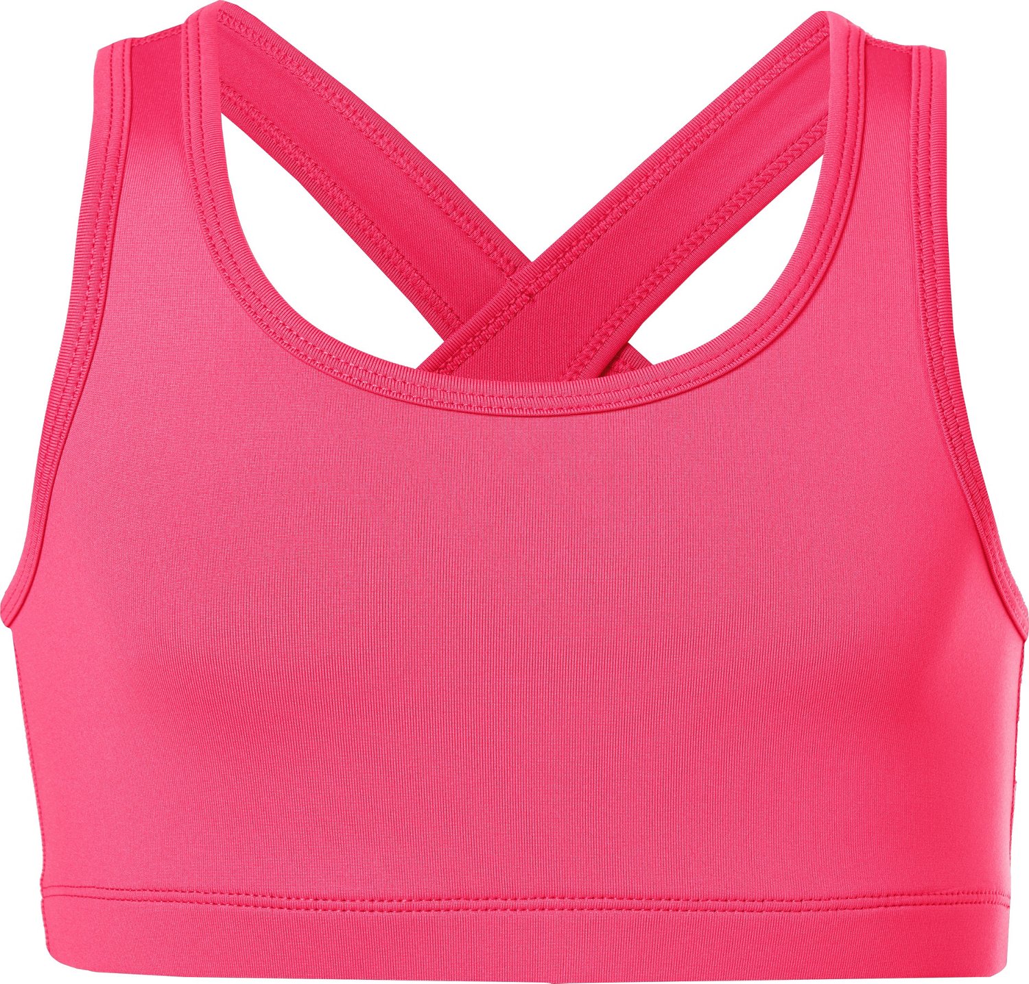 BCG Girls' Athletic Solid Light Support Sports Bra