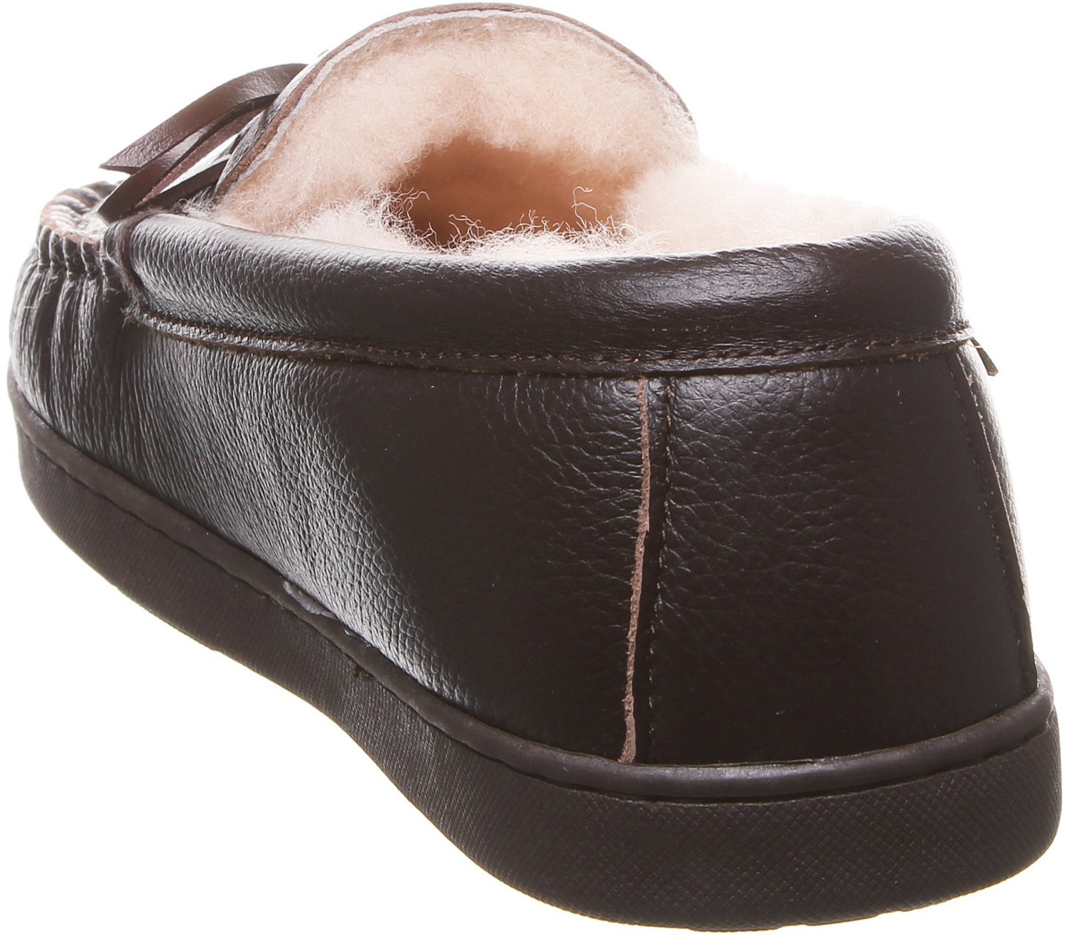 Bearpaw mach iv men's leather online slippers