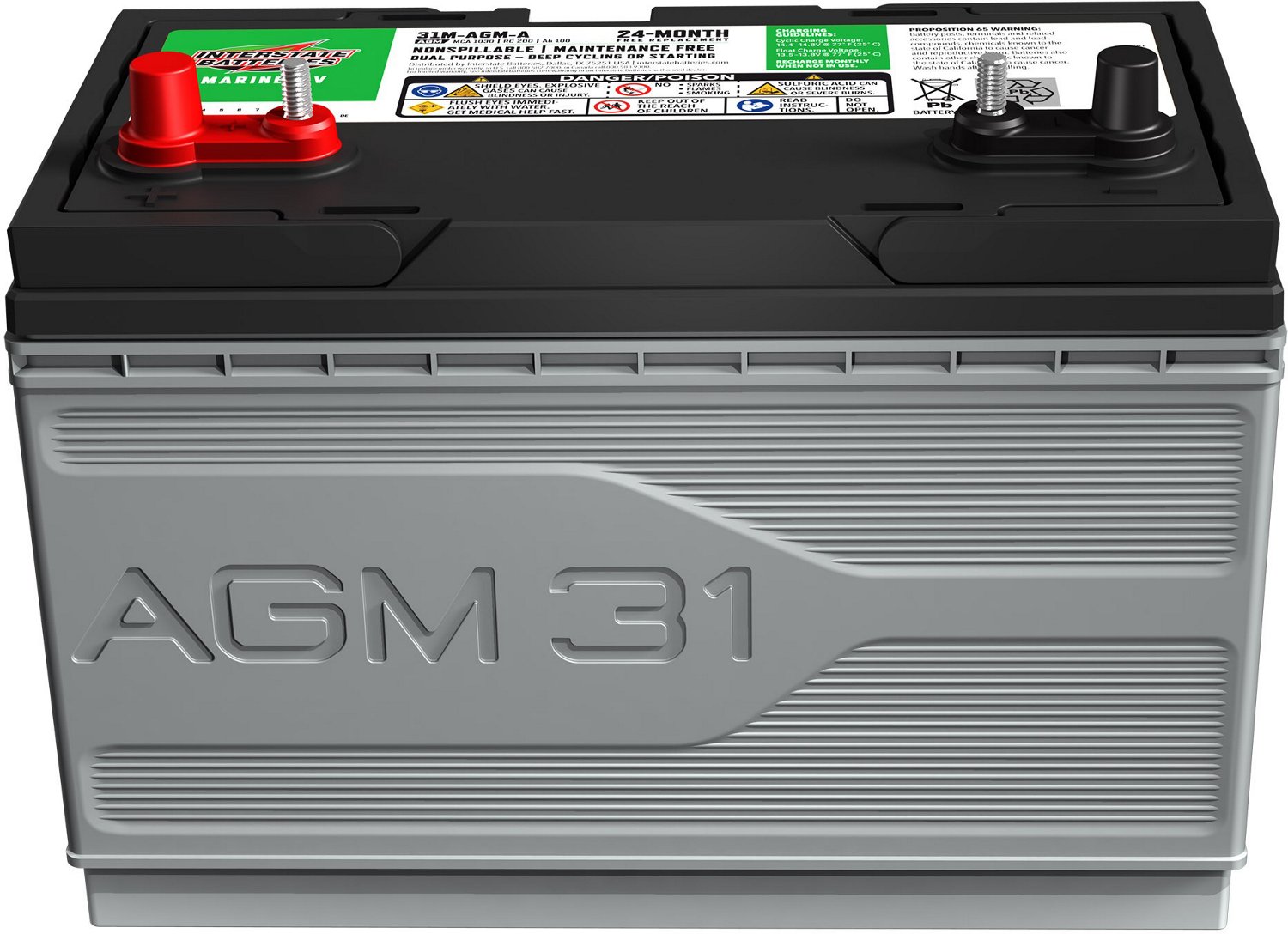Interstate Batteries AGM 31 DP Marine Battery