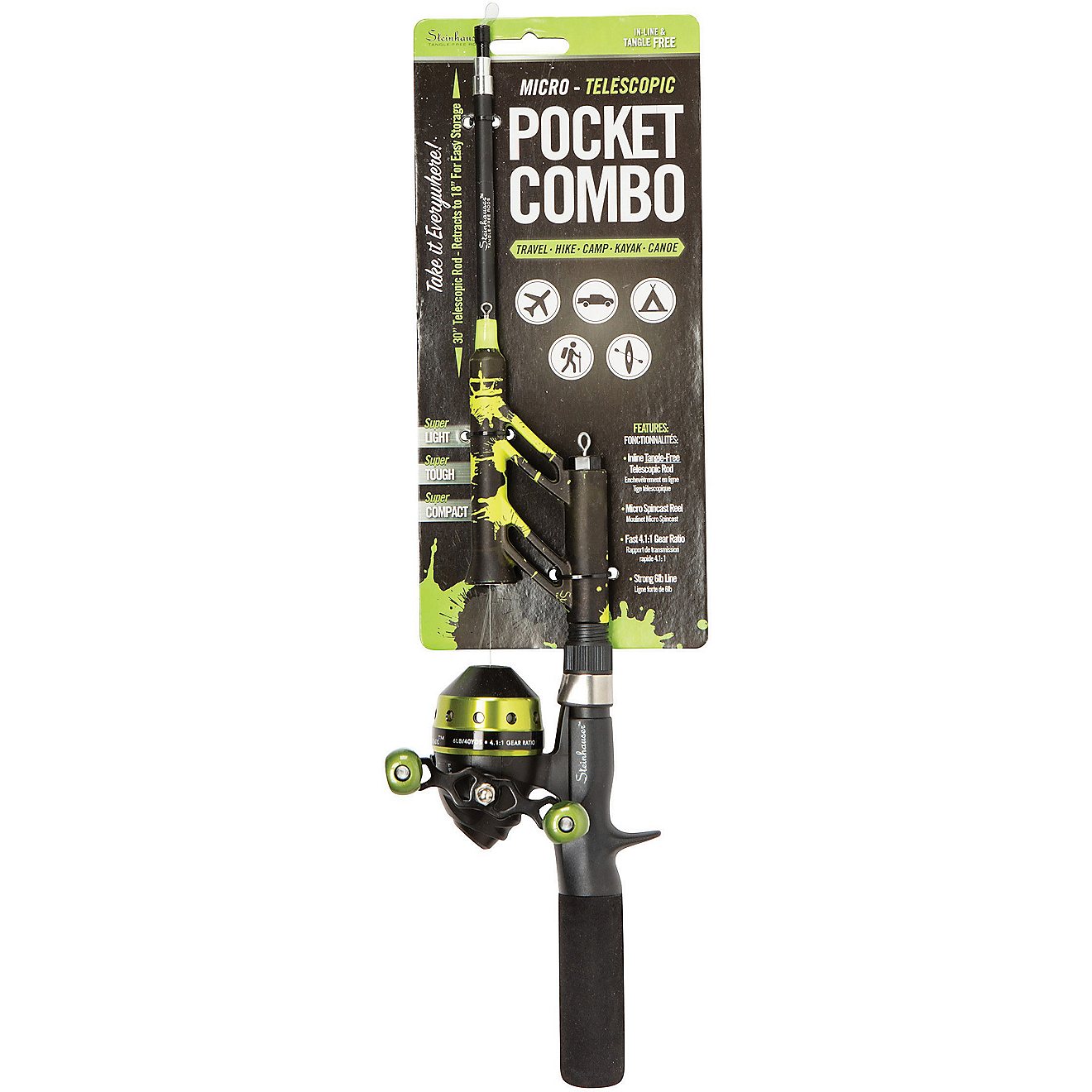 Lil Anglers Profishiency 30" L Pocket Spincast Combo                                                                             - view number 1