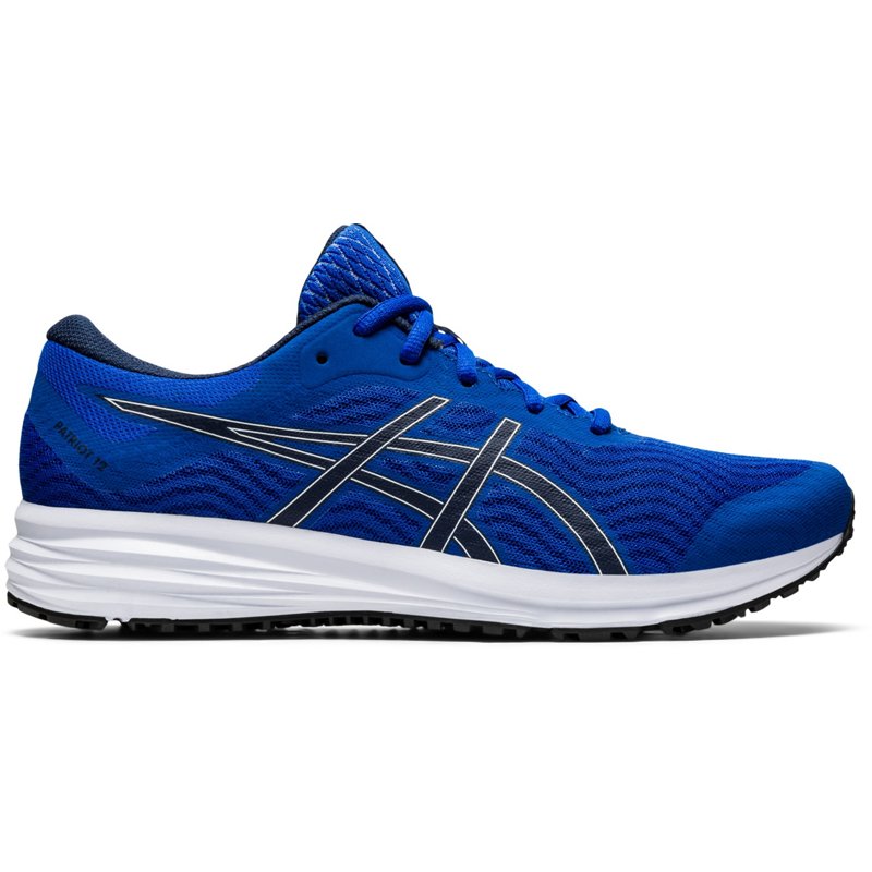 ASICS Men's Patriot 12 Running Shoes Blue/White, 9.5 - Men's Running at Academy Sports product image