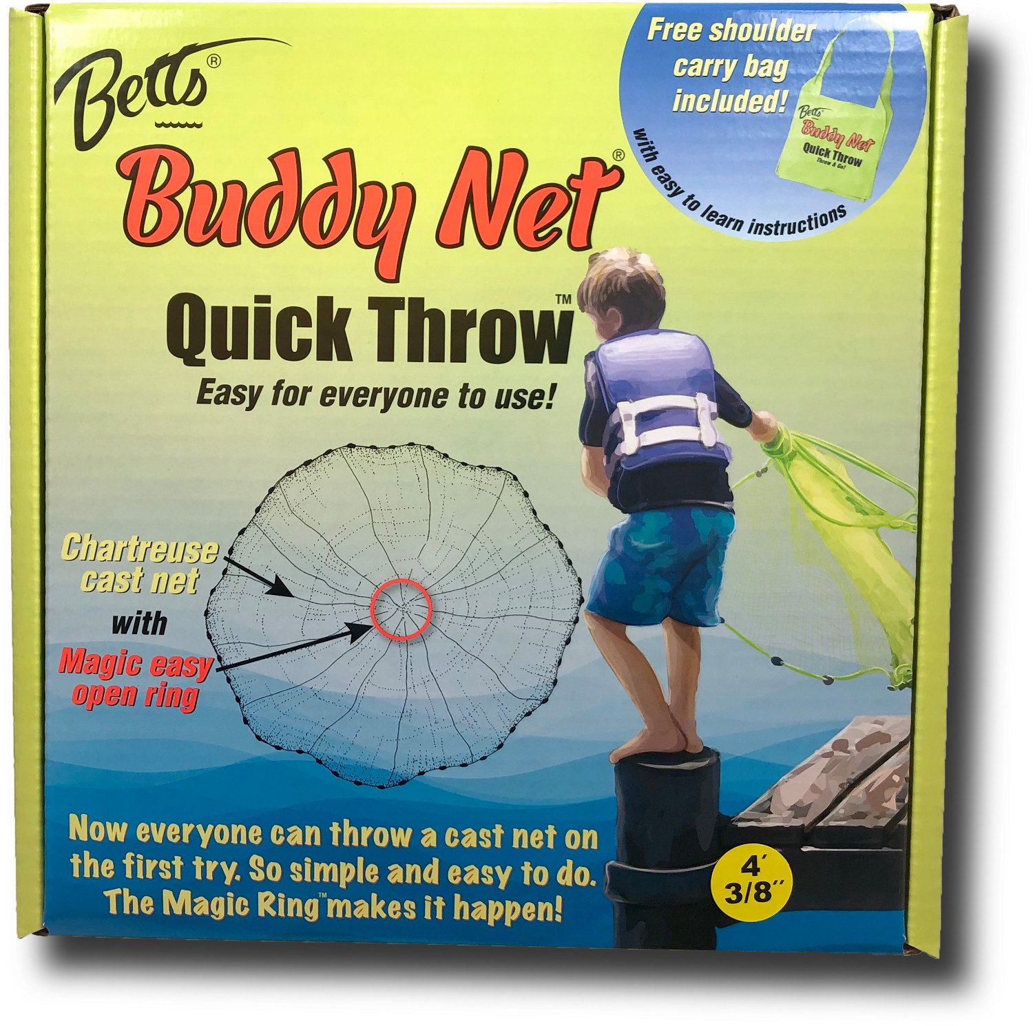 Betts Buddy Quick Throw Net