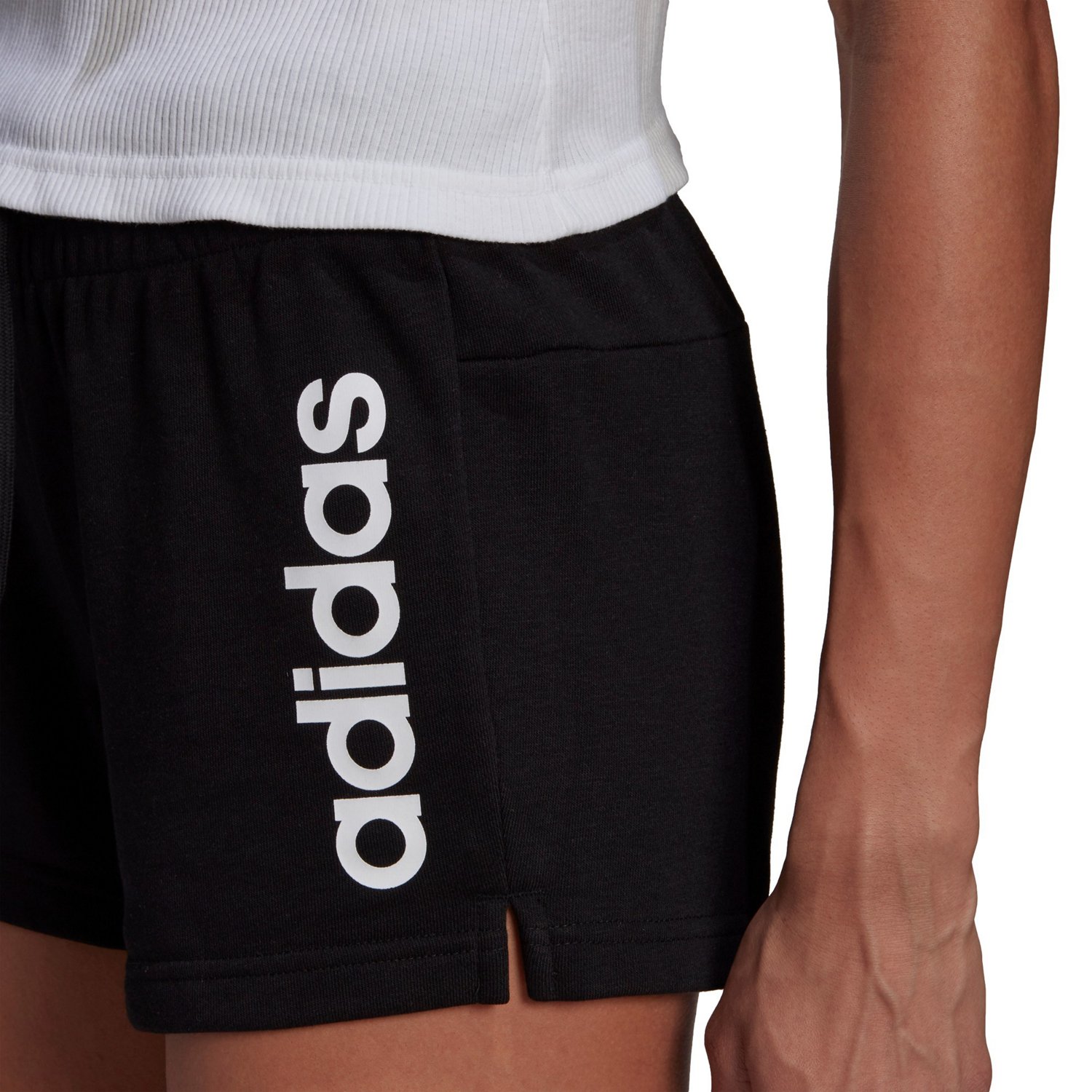 adidas Women's Linear French Terry Shorts 3 in - view number 4