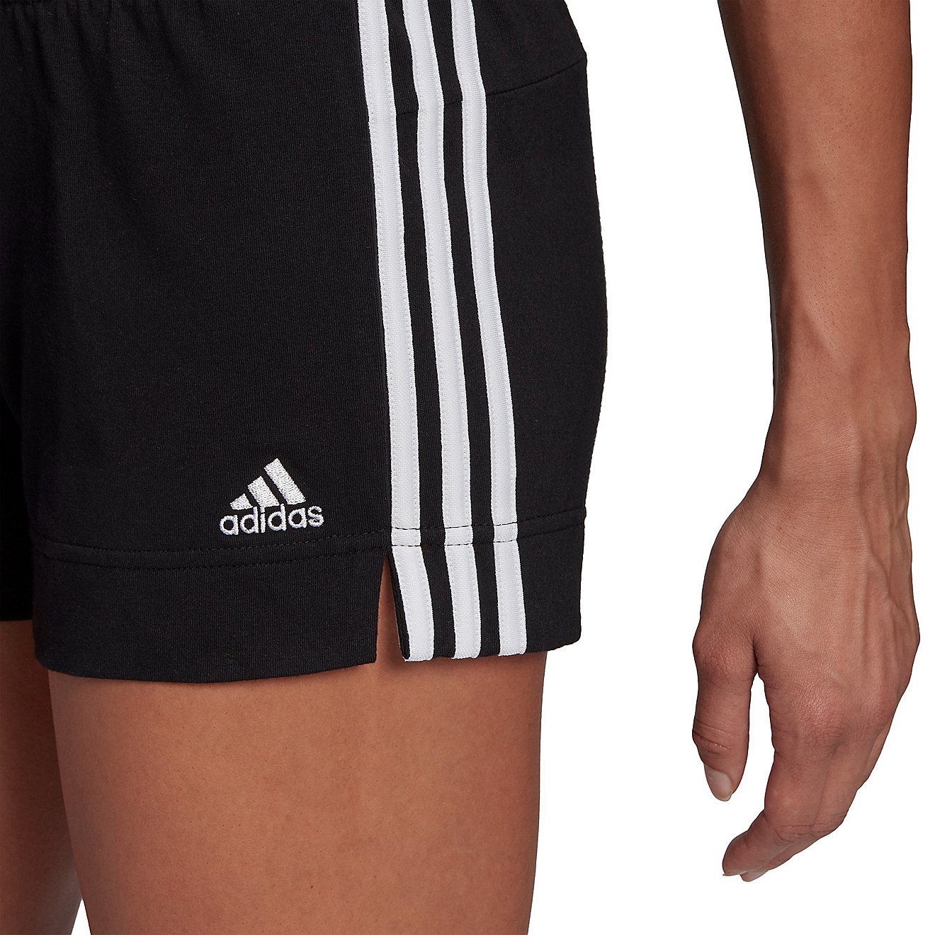 adidas Women's 3-Stripes Essentials Slim Shorts 3 in                                                                             - view number 4