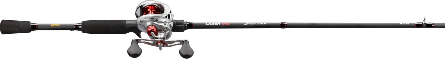 Lew's Laser MG Speed Spool Baitcast Reel and Fishing Rod Combo, 7-Foot  1-Piece Premium IM6 Graphite Rod with Split Grip EVA Handle, Right-Hand