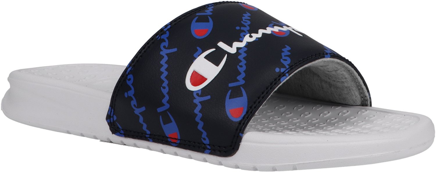 Champion Men's Super Slide Repeat Script Slides | Academy