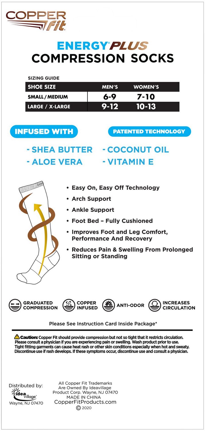 Copper Fit Energy Plus Hydrating Compression Socks - view number 2