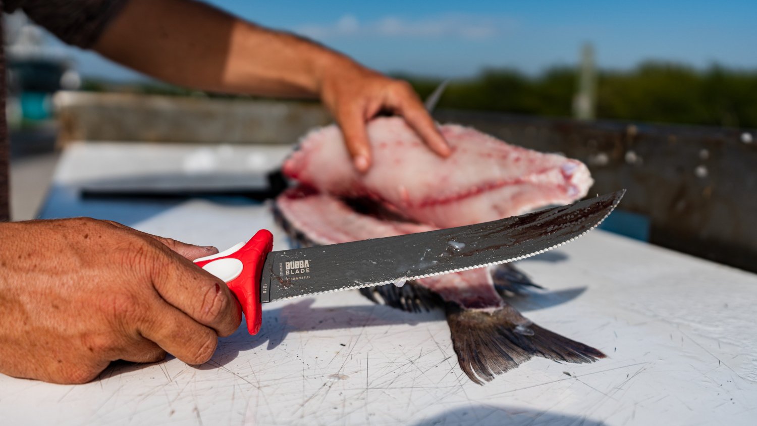 Bubba 7 in Tapered Flex Folding Fillet Fishing Knife