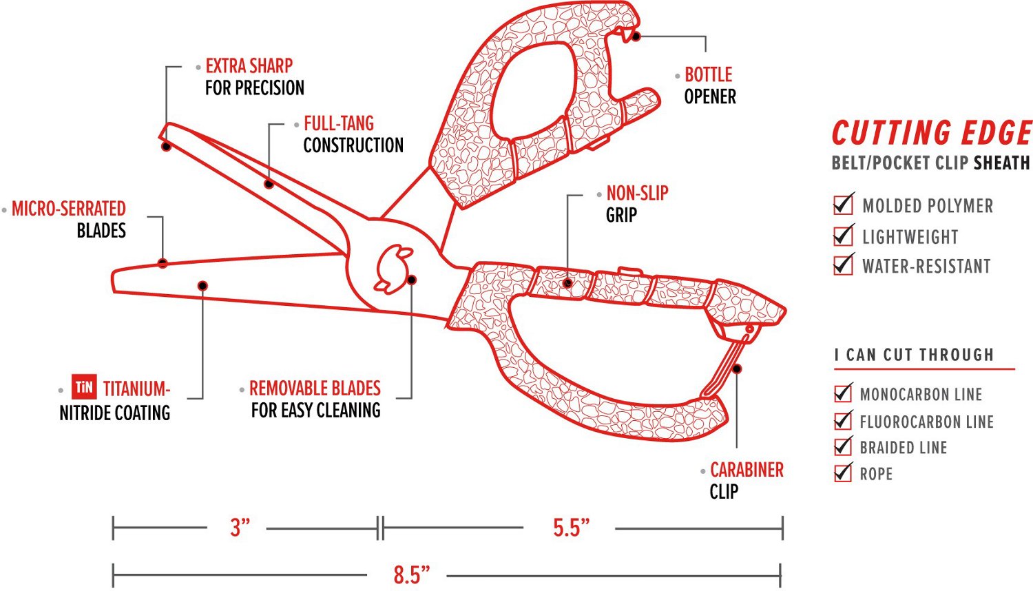 Bubba Large Fishing Shears - view number 3