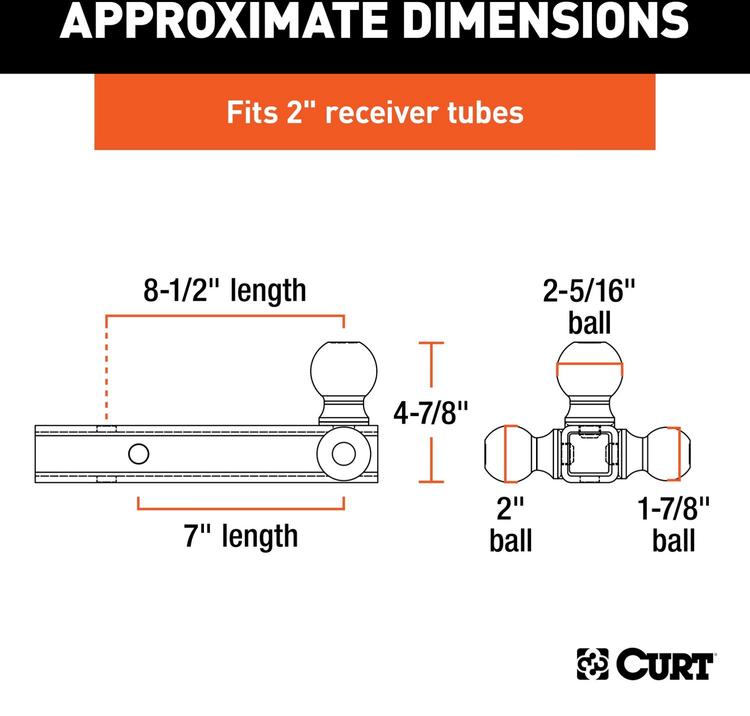 CURT Multi-Ball Mount                                                                                                            - view number 2
